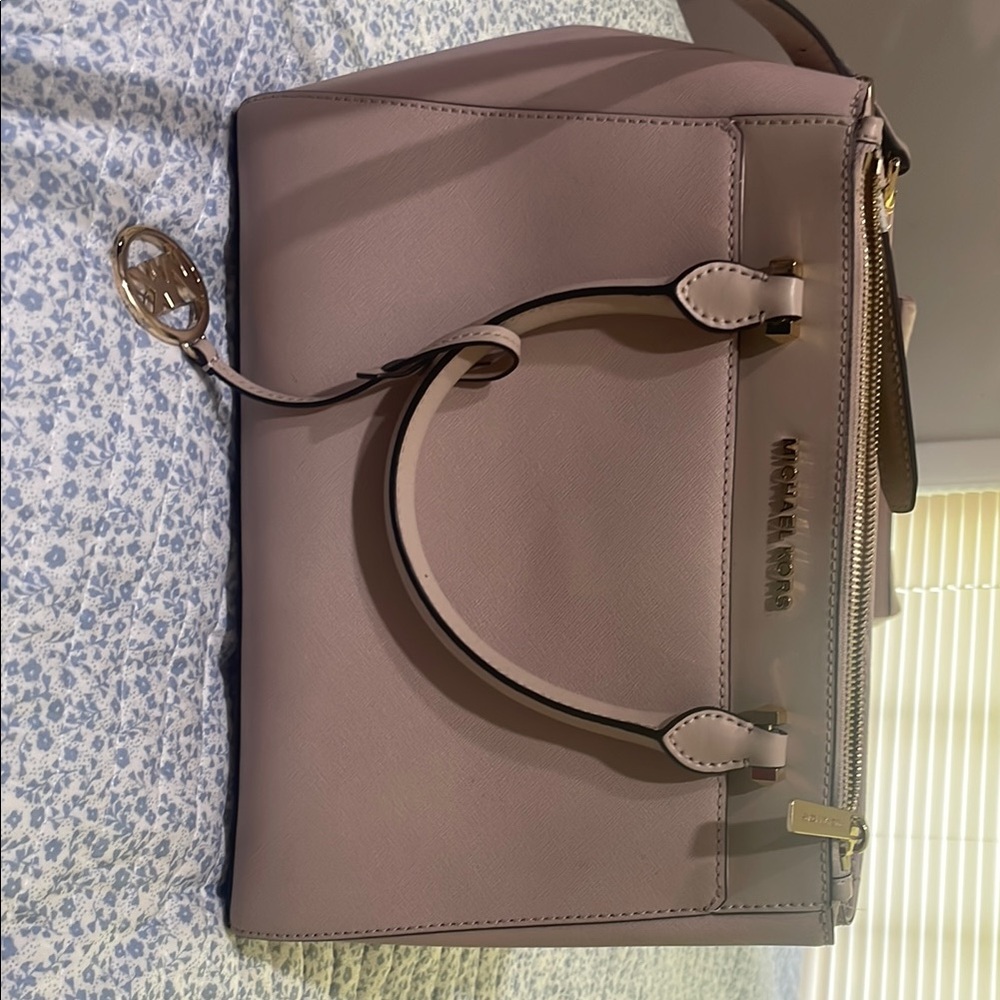 Michael Kors Pink Satchel Bag with Structured Design